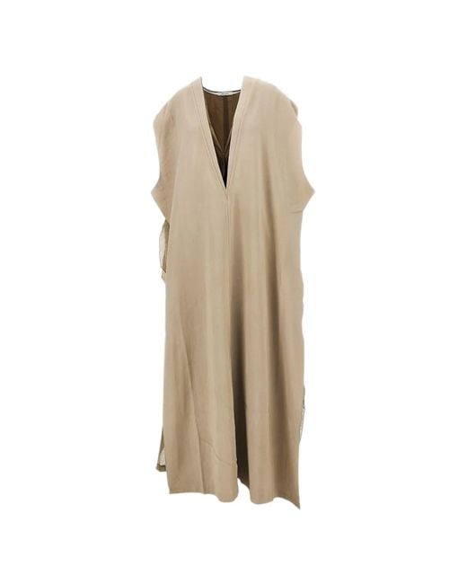 Entire studios Natural V-Neck Maxi Dress