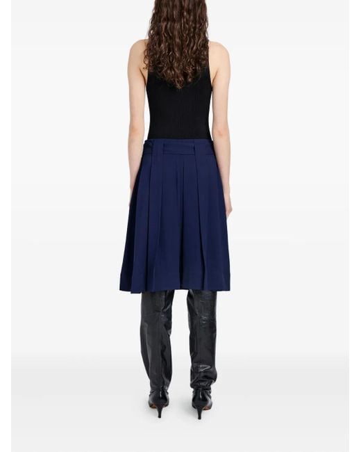 Proenza Schouler Jess ベルテッド スカート Blue