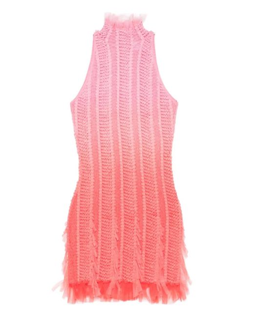 Roberta Einer Angel ハイネック ミニドレス Pink