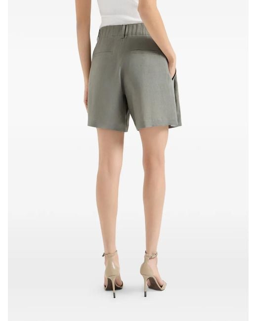 Brunello Cucinelli Gray Linen Shorts
