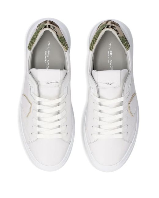 Philippe Model White Low-Top Sneakers for men