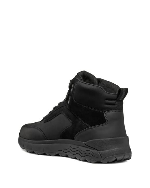 Geox Black Baskets À Plaque Logo for men