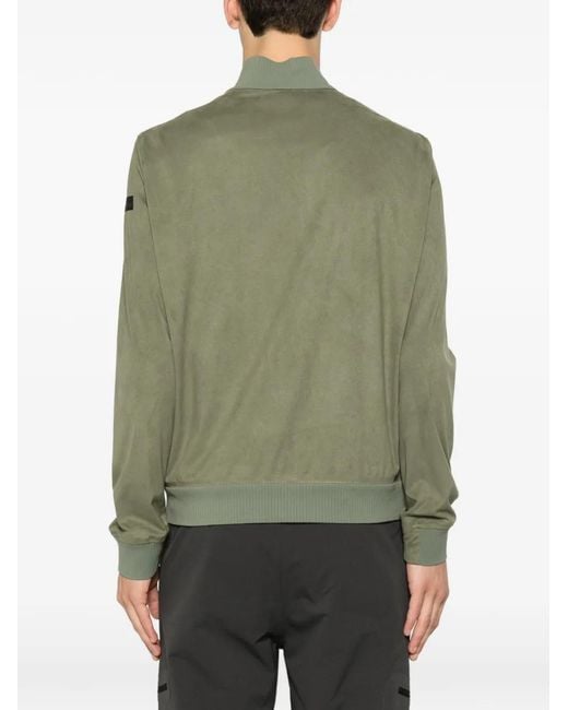 Rrd Green Suede-Effect Zip-Up Jacket for men