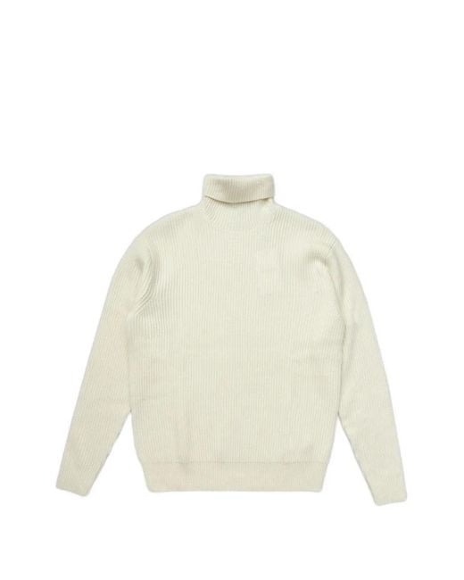 Les Deux White Eddie Roll-Neck Sweater for men