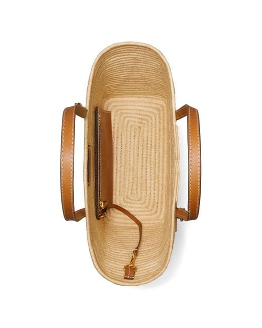 Tory Burch Natural X Doum Small Ella Raffia Tote