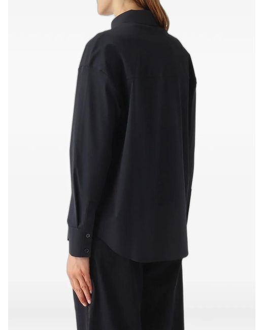 Max Mara Black Long-Sleeved Shirt