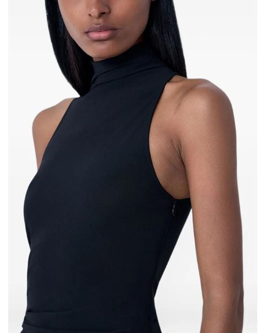 Jacquemus Black Asymmetric Piazza Dress