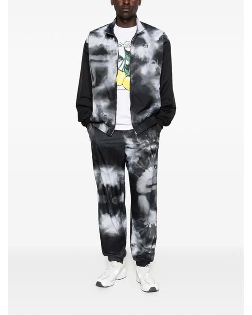 Sergio Tacchini Gray Patterned Tracksuit for men