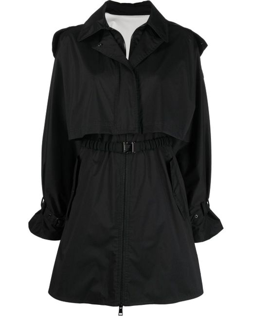 Moncler Pamanzi Belted Trench Coat in Black Lyst UK