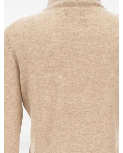 Hemisphere White Turtleneck Sweater