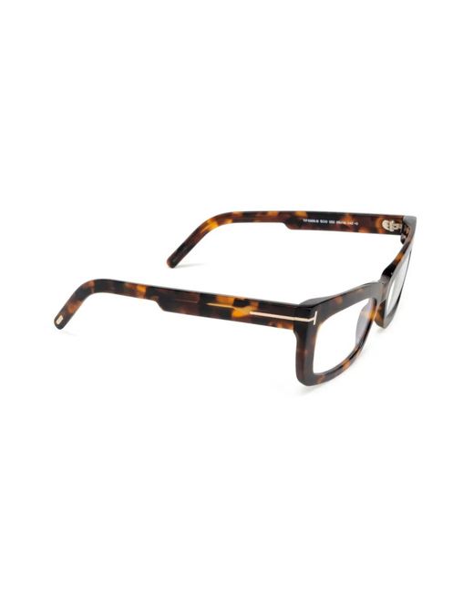 Tom Ford Brown Rectangle-Frame Glasses