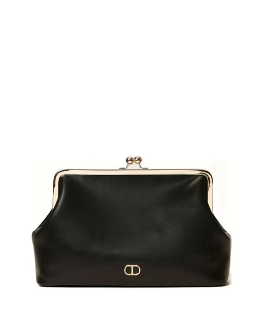 Twinset Black Frame-Clasp Chain Cross-Body Bag