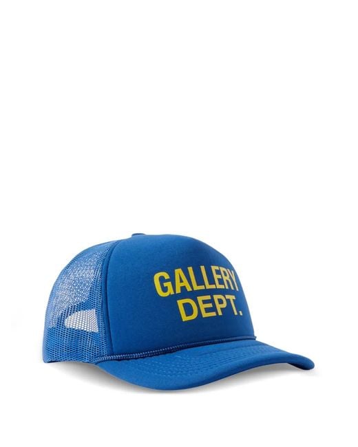 GALLERY DEPT. Blue Logo-Print Trucker Cap