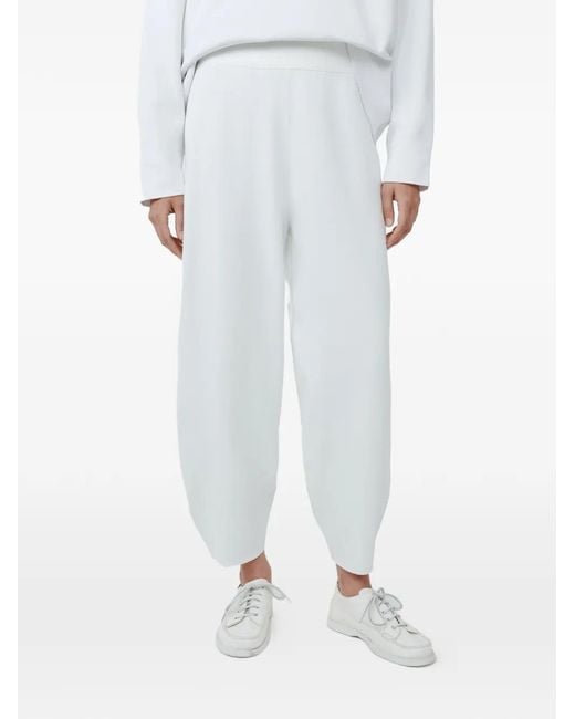 Studio Nicholson White Pantalon De Jogging Fuselé Moura
