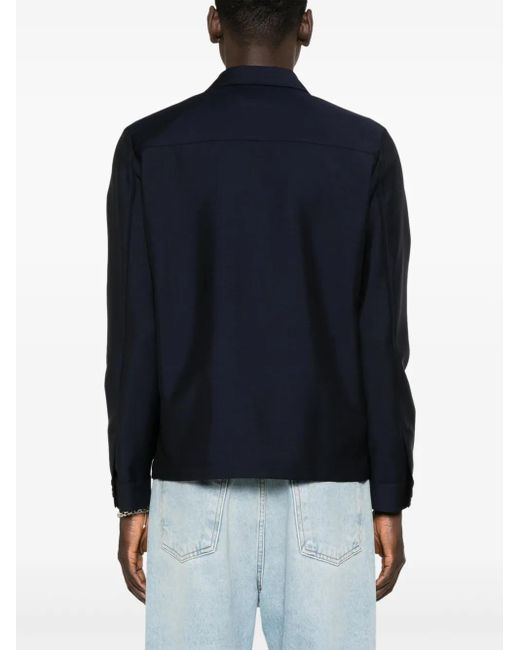 Corneliani Blue Shirt Jacket for men