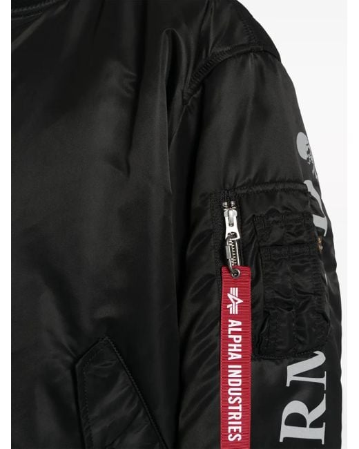Bomber Edition Ma-1 X Alpha Industries di MASTERMIND WORLD in Black da Uomo