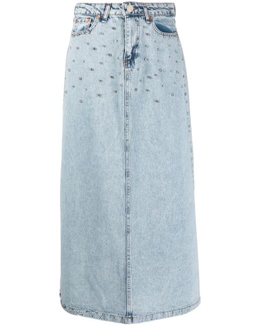 Ana Radu Blue Midirock Mit Kristallen