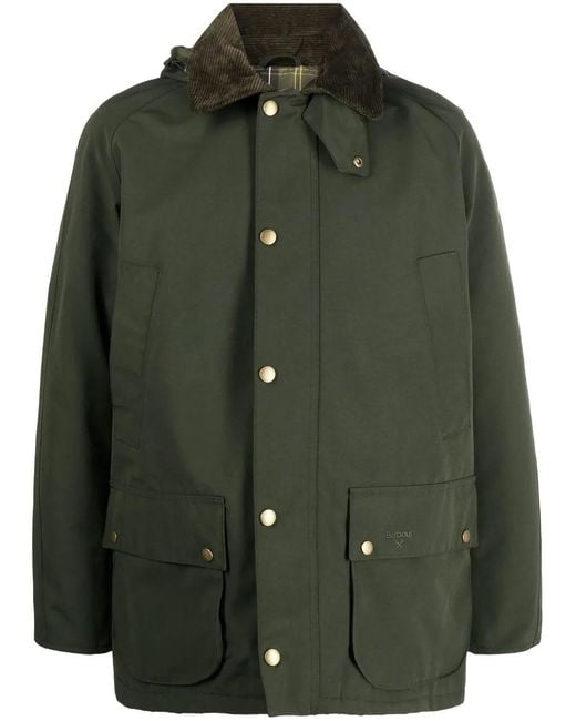 Barbour Green Waterproof Ashby Hooded Jacket for men