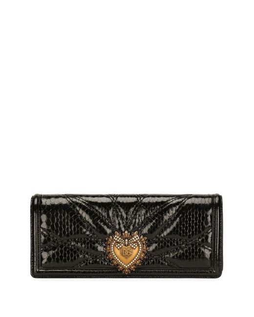Borsa A Spalla Devotion di Dolce & Gabbana in Black
