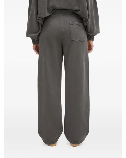 Carhartt Gray Embroidered-Logo Trousers