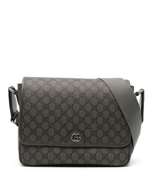 Gucci Gray Medium Ophidia GG Canvas Shoulder Bag for men