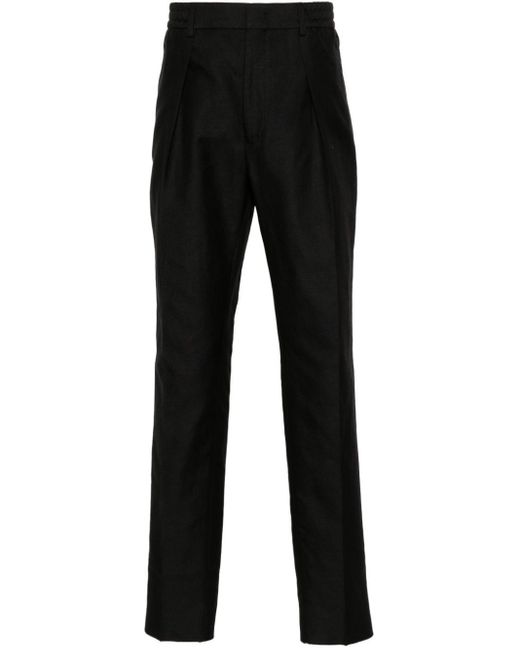 Pantalones con pinzas Fendi de hombre de color Black