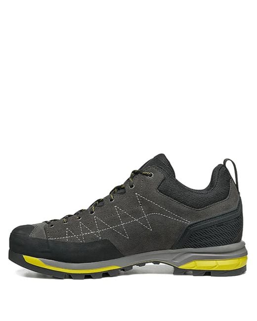 SCARPA Brown Zodiac Zigzag-Stitching Lace-Up Sneakers for men