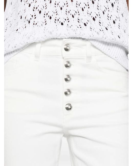 Vaqueros Con Botones Dondup de color White