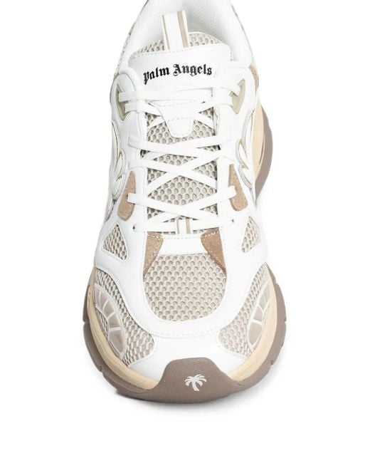 Palm Angels White Palm Runner Sneakers for men
