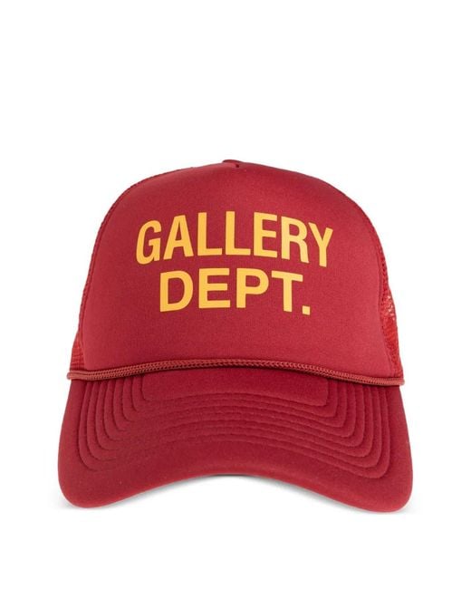 GALLERY DEPT. Red Logo-Print Cap