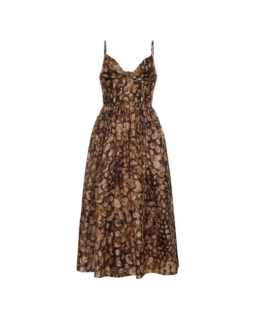 Cara Cara Brown Miro Midi Dress