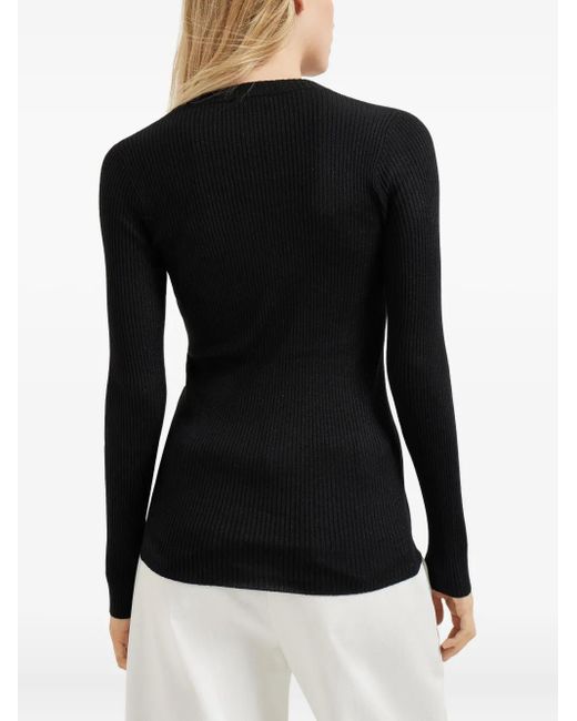 Brunello Cucinelli Black Fine Knit Jumper