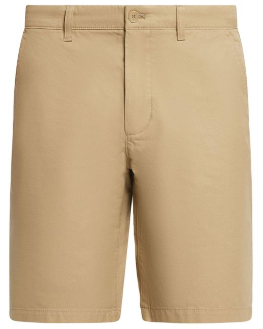 Slim-fit cotton shorts di Lacoste in Natural da Uomo