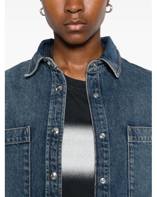 Anine Bing Blue Button-Down Shirt