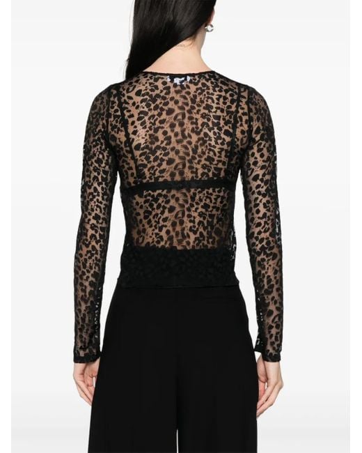 Alexander McQueen アニマルプリント トップ Black