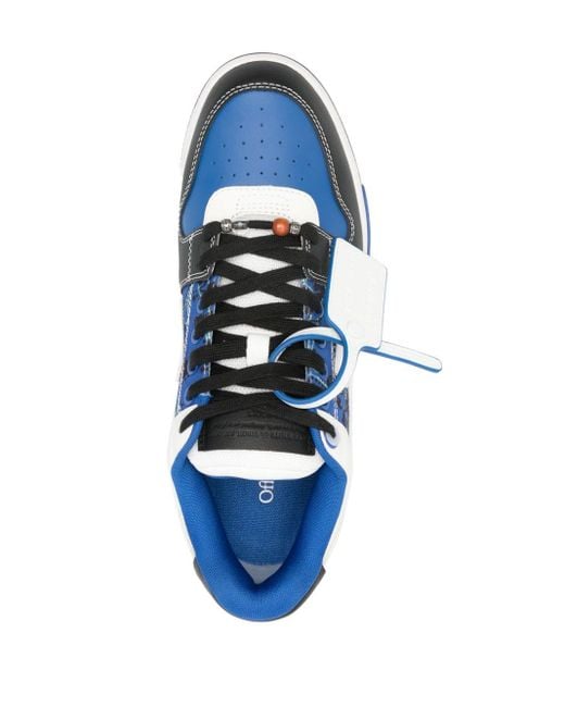 Off-White c/o Virgil Abloh Blue Out Of Office Bandana Sneakers for men