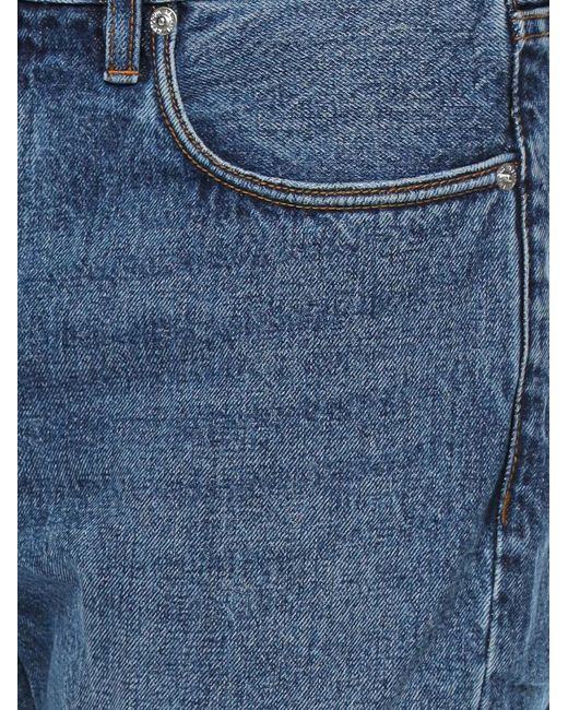 Emporio Armani Blue Logo-Plaque Jeans for men