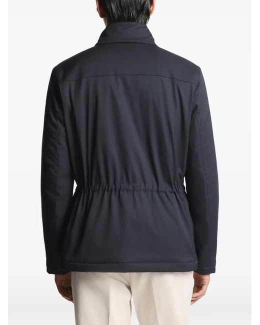 Fay Blue Hook-Fastening Field Jacket for men