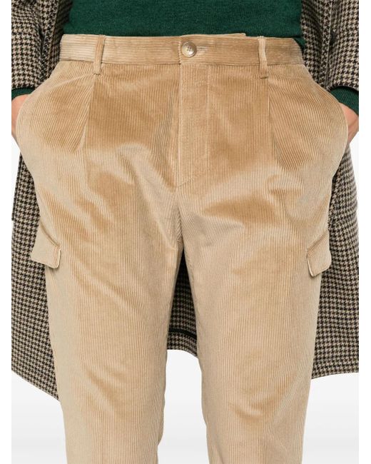 メンズ Tagliatore コーデュロイ パンツ Natural