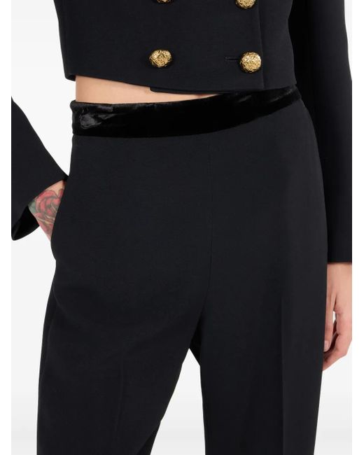 Roberto Cavalli Black Straight-Leg Trousers