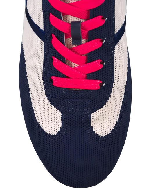 Veronica Beard Blue Riviera Panelled Sneakers