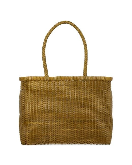 Dragon Diffusion Natural Grand Sac Porté Épaule B Weave En Cuir