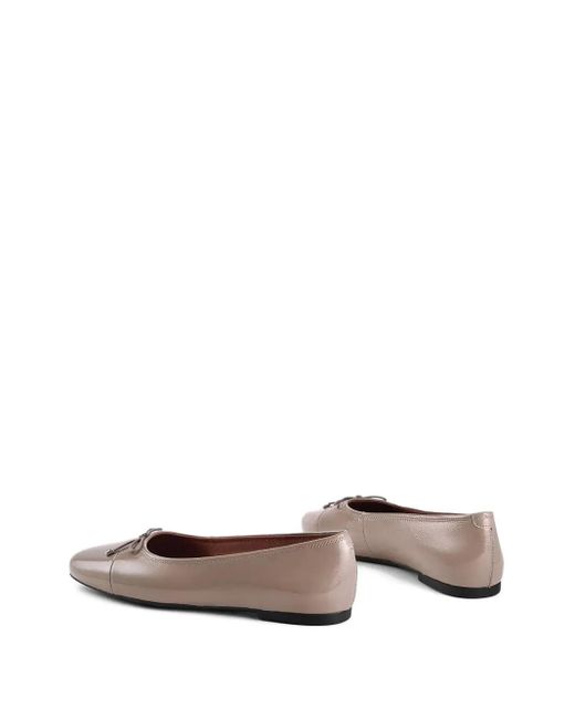 Vagabond Brown Jolin Bow-Detail Round Toe Flats