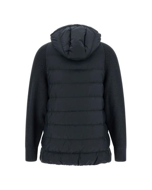 Brunello Cucinelli Blue Quilted Down Jacket