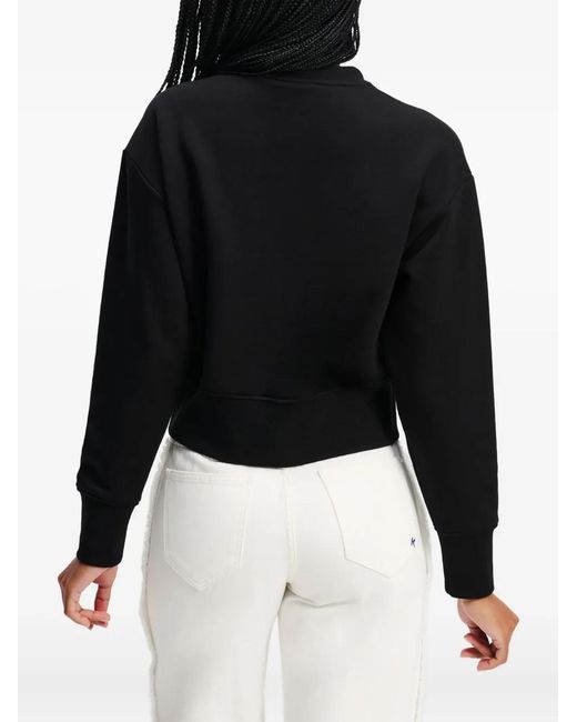 Karl Lagerfeld Black Monogram-Logo Sweatshirt