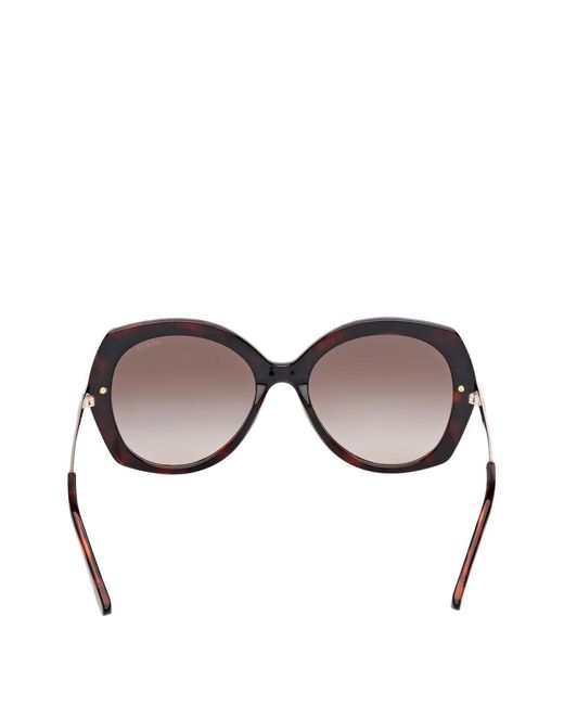 Guess Brown Oversized-Frame Sunglasses