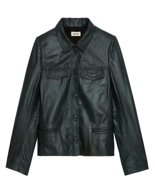 Zadig & Voltaire Black Liam Leather Jacket
