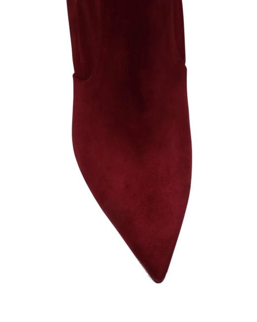 Sergio Levantesi Red 50Mm Celin Ankle Boots