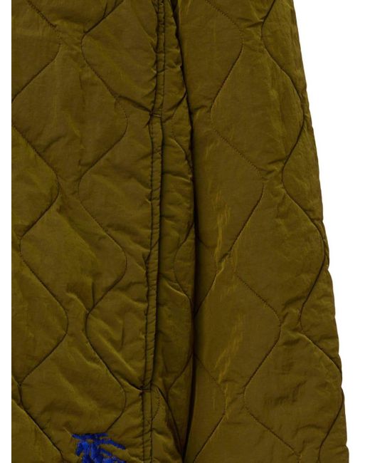 Burberry Green Quilted Long-sleeve Jacket for men