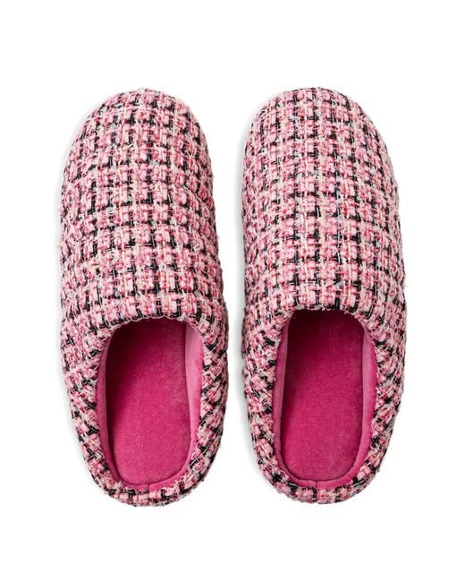 SUBU Pink Chaussons En Tweed